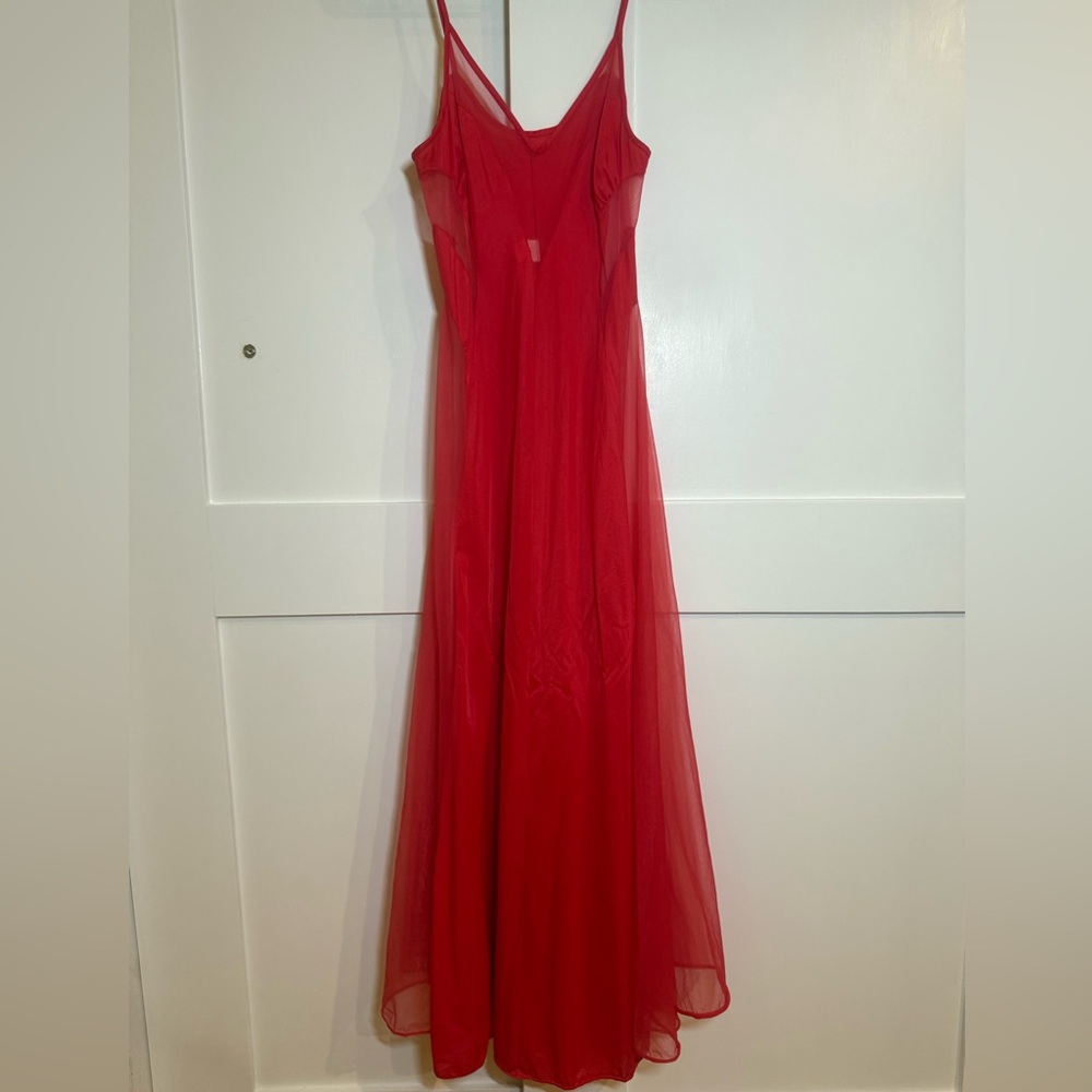 Cattani Of California Vintage Sheer Chiffon Dress Nightgown Lingerie Medium